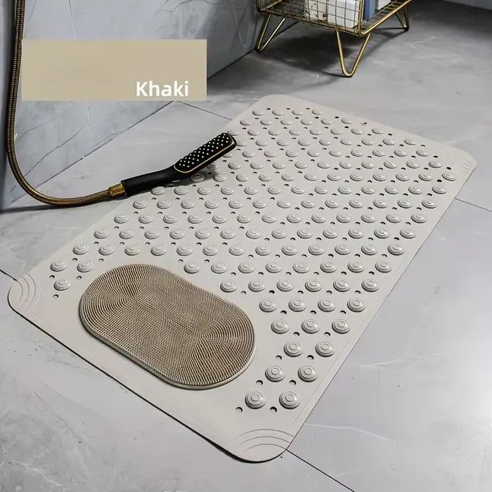 Tapis de sol antidérapant pour salle de bain, design trois couleurs, pour douche, toilettes, baignoi