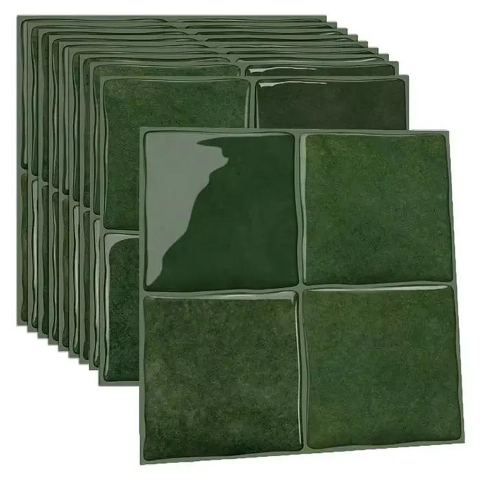 Autocollants pour carreaux muraux BSEVB, 10 feuilles de carreaux autocollants à coller, 6x6 pouces, 