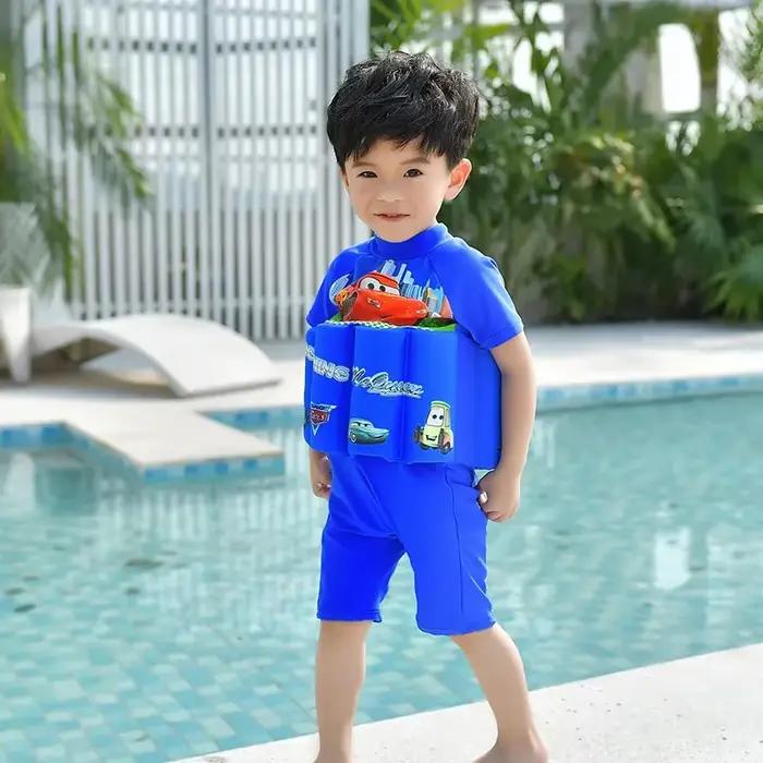 Maillot de bain flottant pour enfants, une pièce, pour bébés filles et garçons, tissu confortable et