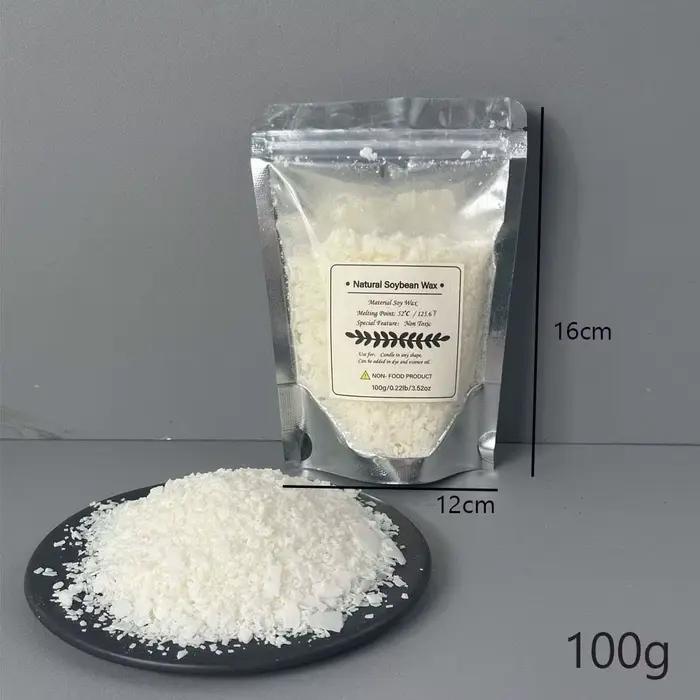 Flocons de cire de soja naturelle 500g/1kg, fournitures de fabrication de bougies parfumées, matière