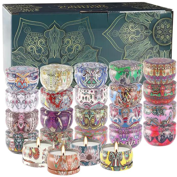 24 paquets de bougies parfumées classiques chinoises, fêtes, célébrations, cadeaux de vacances, déco