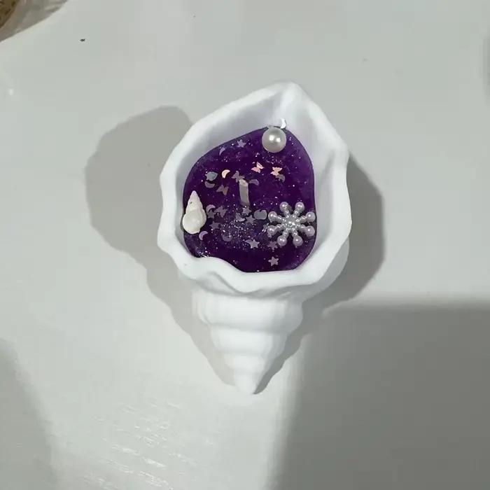 Bougie d'aromathérapie en coquillage de mer, bougie parfumée créative en coquille d'étoile de mer, b