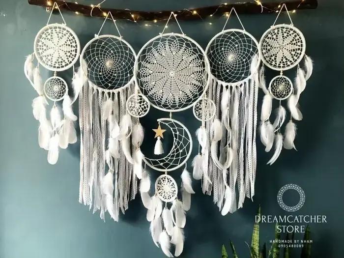 ReplCatchers-Ramadan Boho Home Decor, Macramé, Tentures murales, Lune, Chambre de bébé nordique, Enf