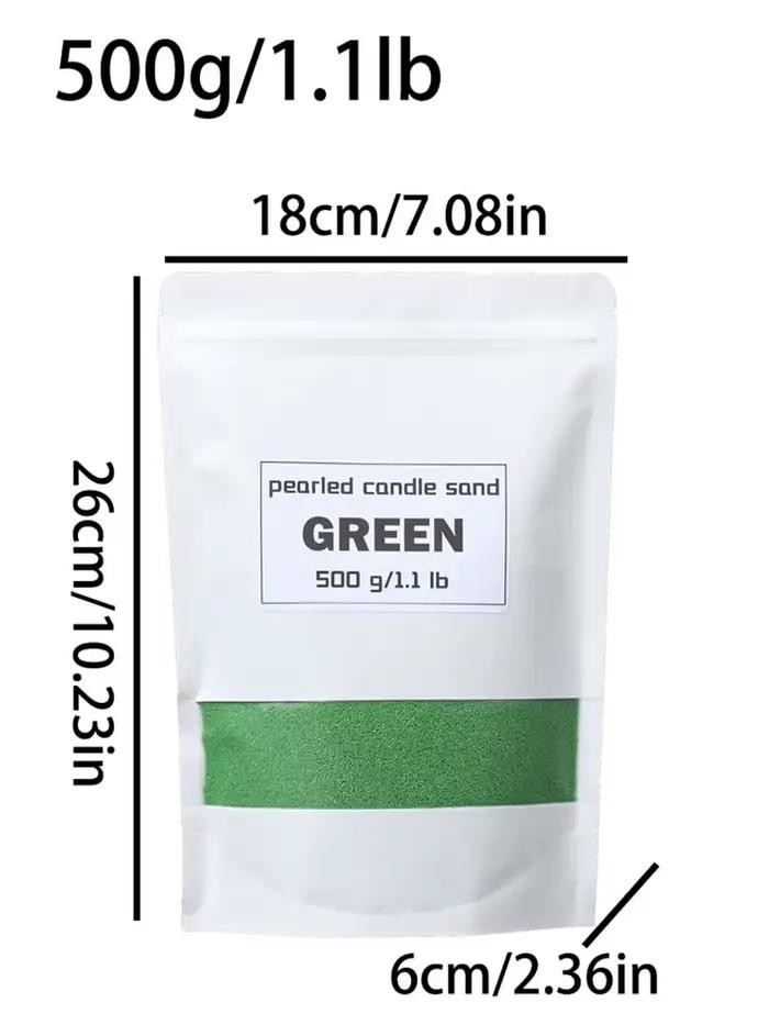Cire de perle granulaire colorée 500g pour bougies DIY, matériaux de fabrication de bougies parfumée