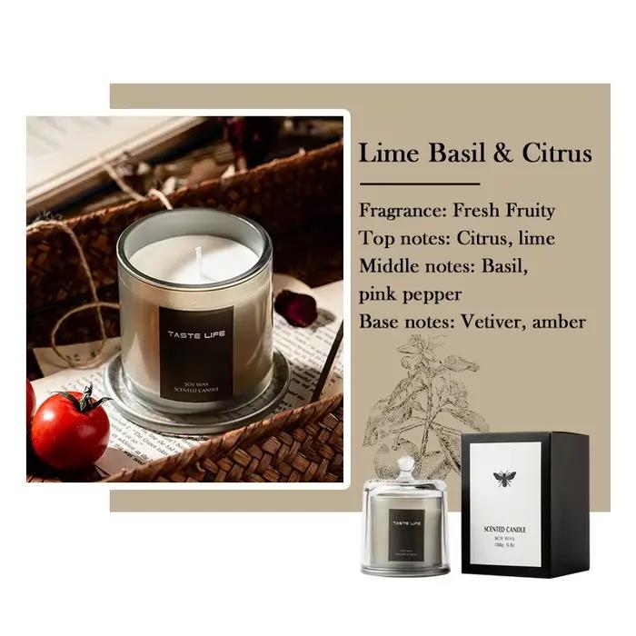 Bougies parfumées à la lavande, bougie d'aromathérapie relaxante, bougies en pot en verre cadeaux po