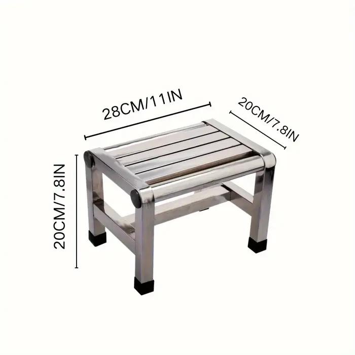 Tabouret polyvalent en acier inoxydable, 1 pièce, tabouret Durable, épais et robuste, idéal pour le 
