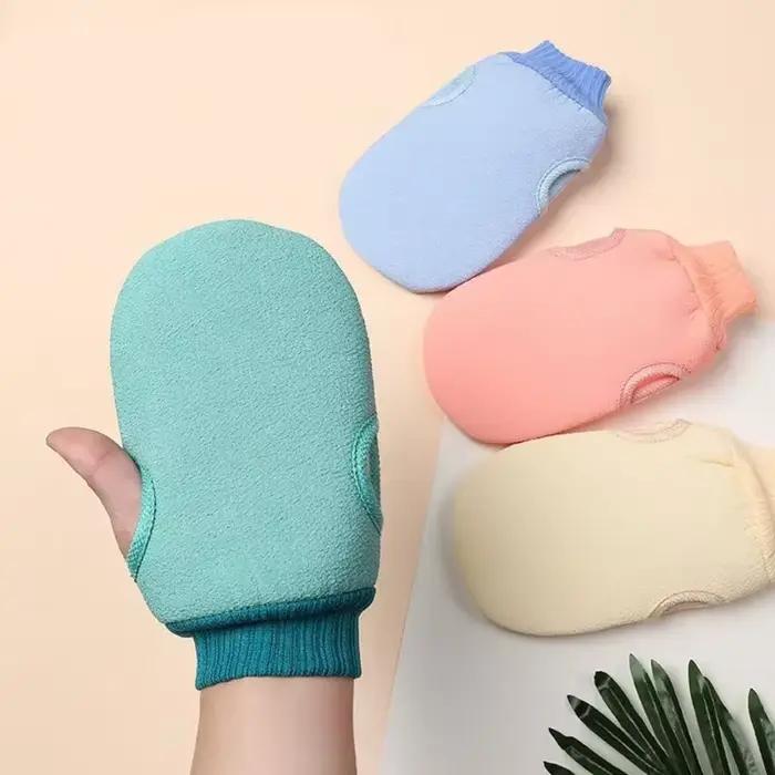 1 pièce Gant de gommage exfoliant pour le corps, pour le bain et la douche, élimination des peaux mo