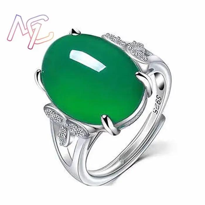 Anneaux de Jade naturel Talismans porte-bonheur, accessoires de mode, amulette cadeaux pour femmes, 