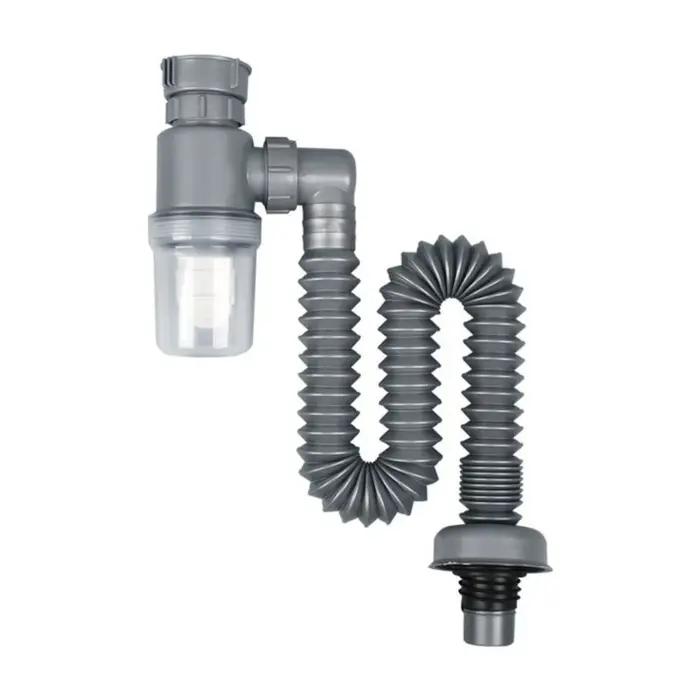 Siphon de lavabo désodorisant pour salle de bain, tuyau de vidange d'évier, tuyau de canalisation do