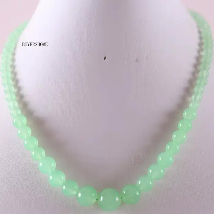Collier en perles fait main, collier en quartz rond en pierre naturelle pour femmes, cadeau de bijou