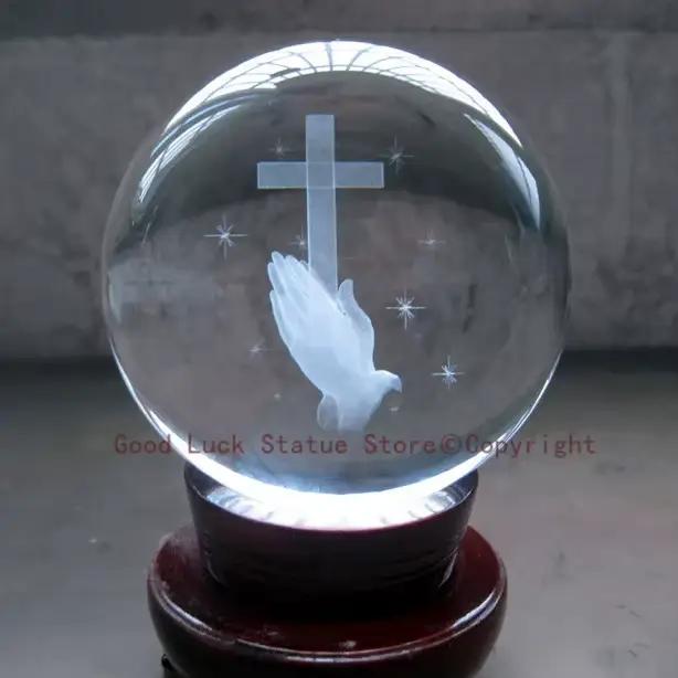 Talisman de maison religieux efficace, cadeau bouddhiste, Talisman en cristal 3D, modèle de statue e