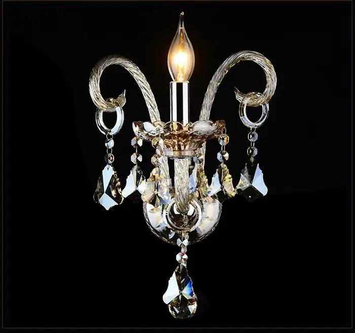 Applique murale en cristal applique murale moderne éclairage lumières chambre lampes miroir avant éc