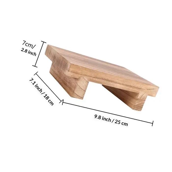 Tabouret marchepied en bois robuste pour chambre, salon, entrée – Soutien de sécurité et utilitaire 