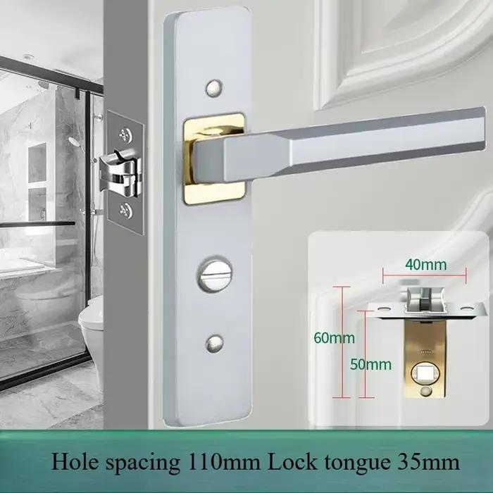 Serrure de porte de salle de bain, salle de bain, poignée de porte domestique, salle de bain, serrur