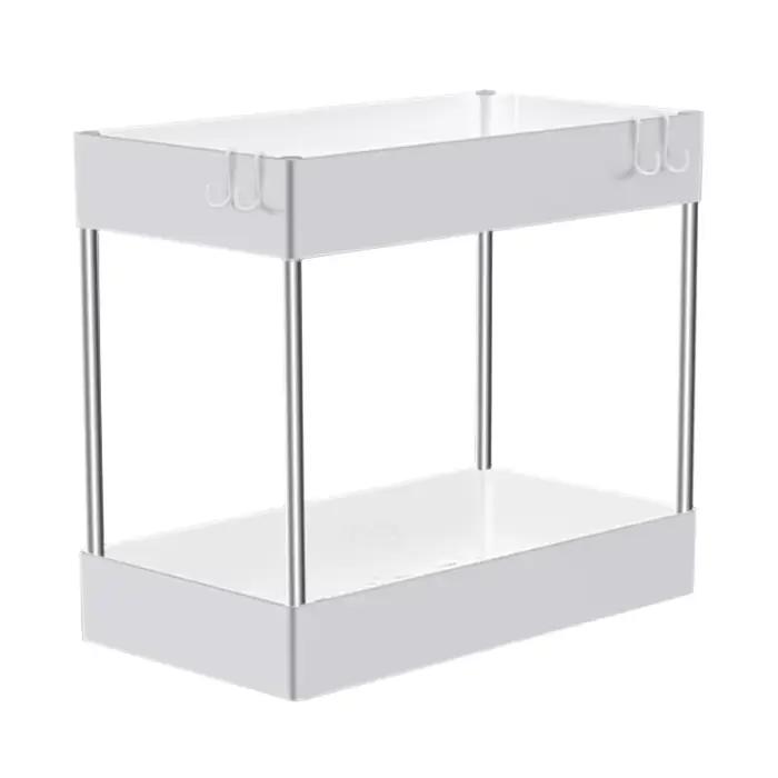 Organisateur sous évier à 2 niveaux, étagère de rangement multifonctionnelle pour cuisine et salle d