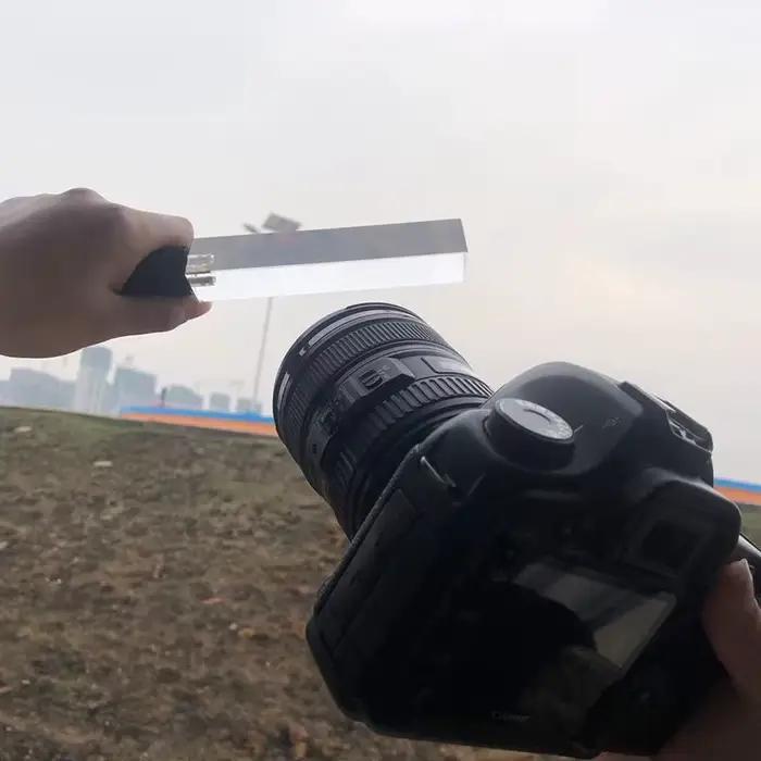 Prisme triangulaire pour photographie, pour Photos avec support, prismes arc-en-ciel, filtres à effe