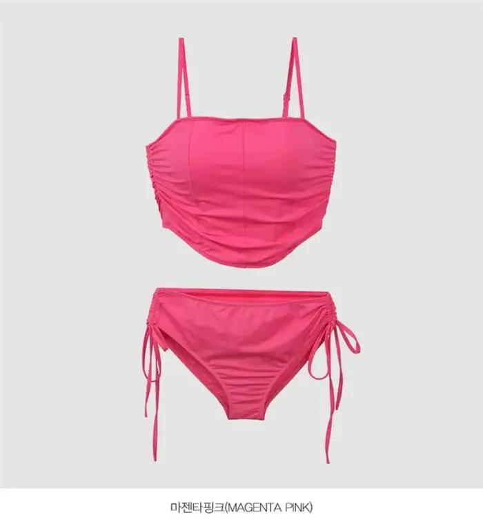 Maillot de bain noir sexy style coréen pour femmes, bikini brésilien, ensemble deux pièces, 2024