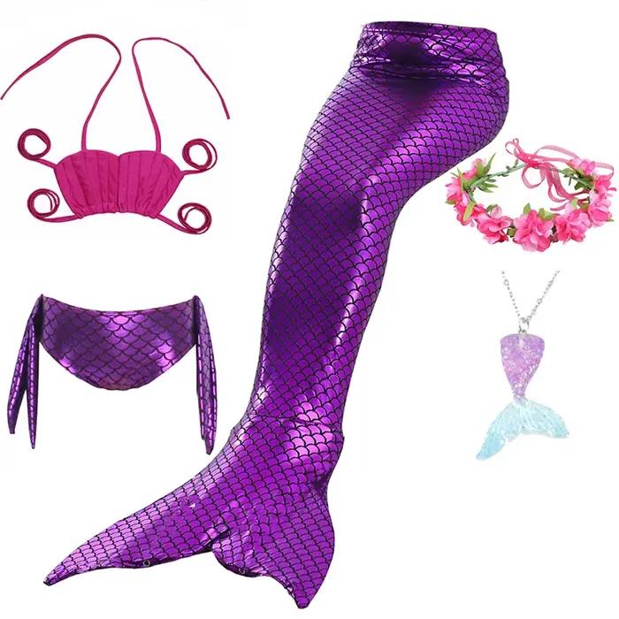 Fantaisie fille queue de sirène maillots de bain pour robe d'été filles nagable bain Cosplay plage s