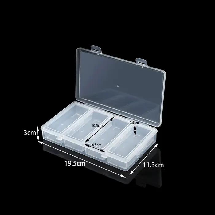 Une grande boîte + 4 petites boîtes de rangement pour bijoux, boîtes de rangement transparentes à co