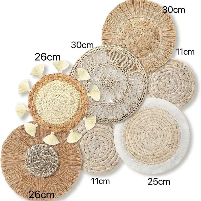 Ensemble de décoration murale en macramé cloison, Kit de suspension Boho nordique tissé à la main av