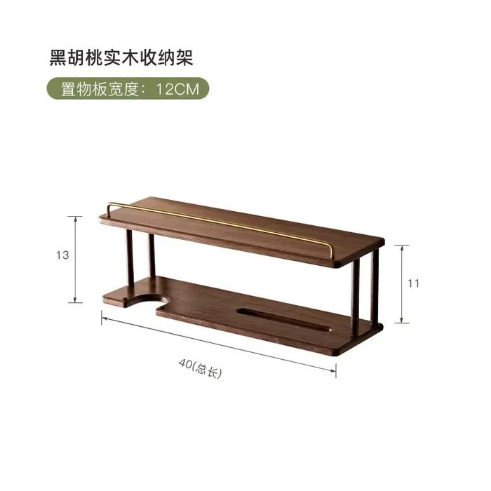 Support de rangement mural en bois pour salle de bain, organisateur de vanité multicouche pour servi