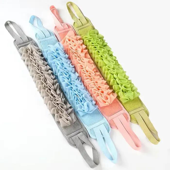 2 en 1 douche exfoliante dos épurateur ceinture de bain serviette boue profonde propre coréen corps 