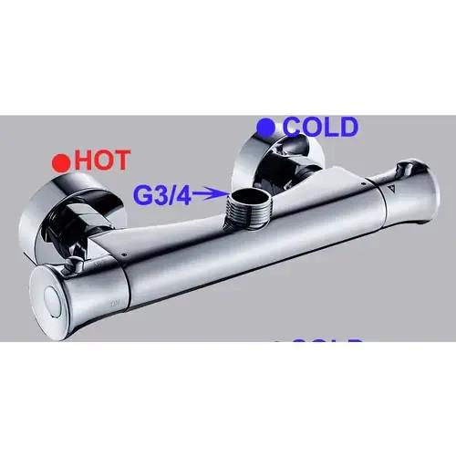 . Douche thermostatique chaude et froide, robinet de baignoire, centre commercial chaud et froid
