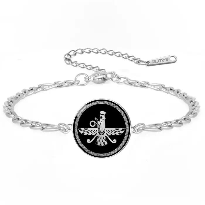 Bracelets symboles Faravahar persans, bracelets Faravahar pour femmes et hommes, bijoux persans, amu