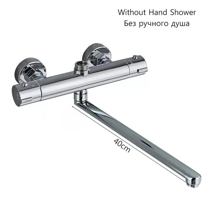 Robinets de douche thermostatiques à bec rotatif, Robinets de baignoire, Grue en laiton murale
