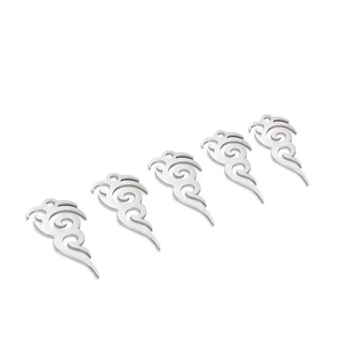 Pendentif motif de tatouage pour collier, bijoux exécutifs, acier inoxydable, bracelet fait main vin
