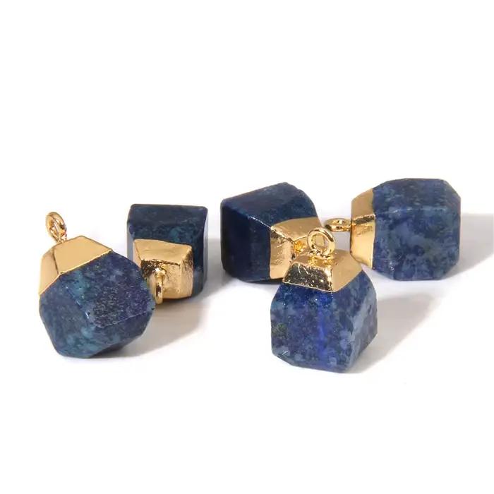 Pendentif en Quartz Brut Minorganisateur, Breloques Cube, Agate, Aventurine, Clip, Pierre Naturelle,