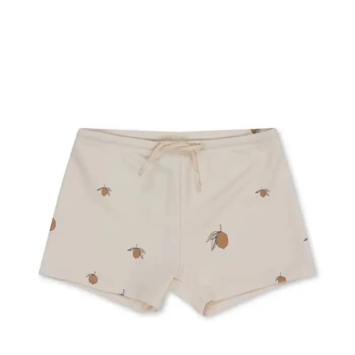 Maillot de bain une pièce pour bébé garçon, imprimé citron, protection solaire, short de bain, deux 