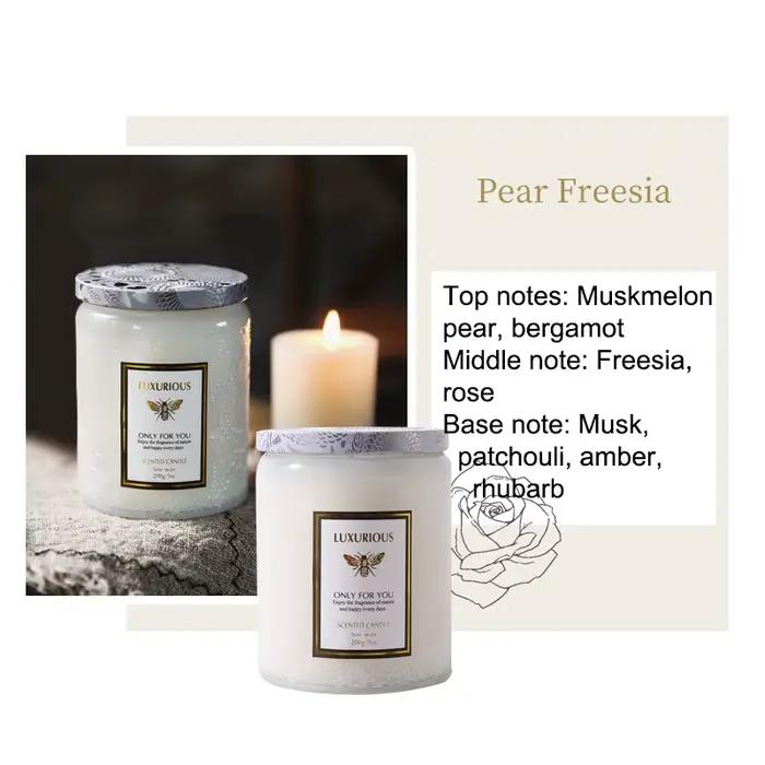 Bougie parfumée en pot de 7 OZ, bougie de soja naturelle, bougies aromatiques de sérénité, bougies p
