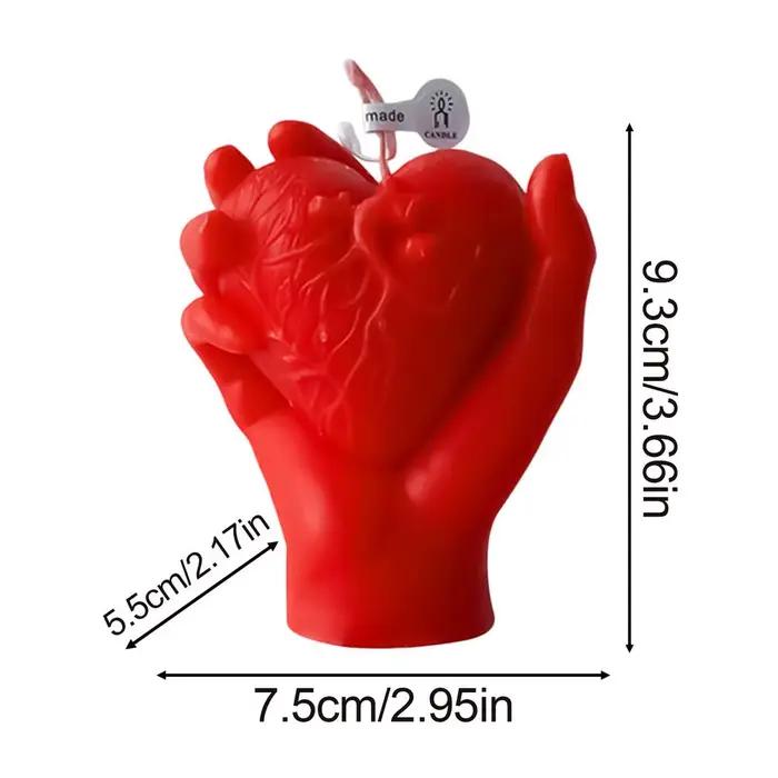 Bougies d'aromathérapie en forme de cœur, bougies parfumées pour la Saint-Valentin, bougie en forme 