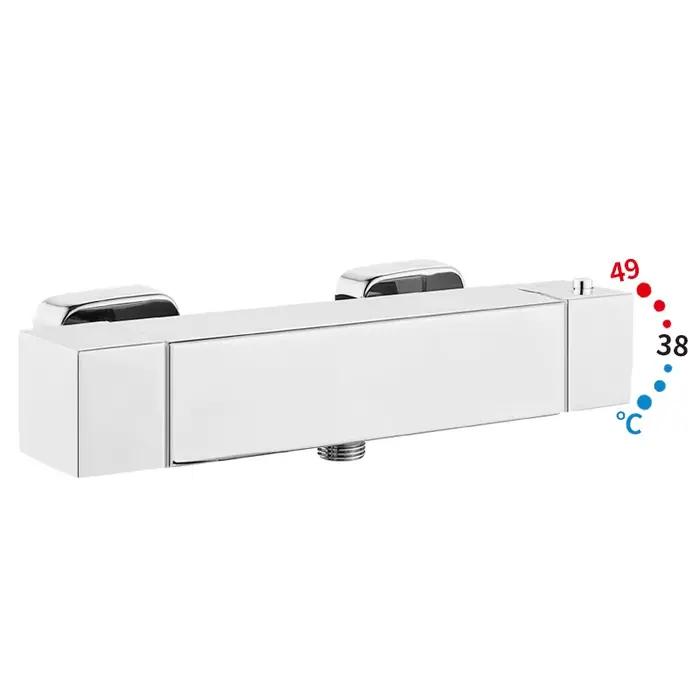 Robinet thermostatique mural pour baignoire et douche, mitigeur thermostatique à température constan