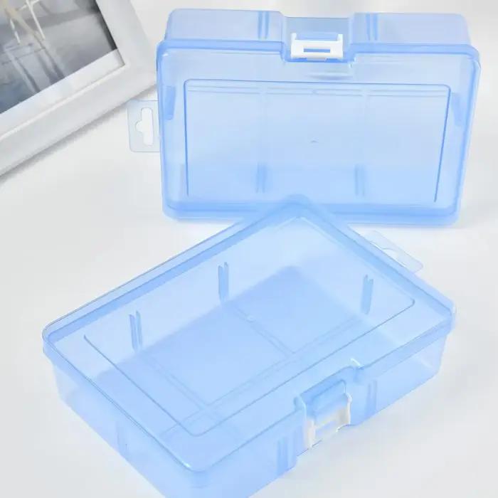 Boîtes de rangement en plastique transparent pour bijoux, accessoires de quincaillerie, petits objet