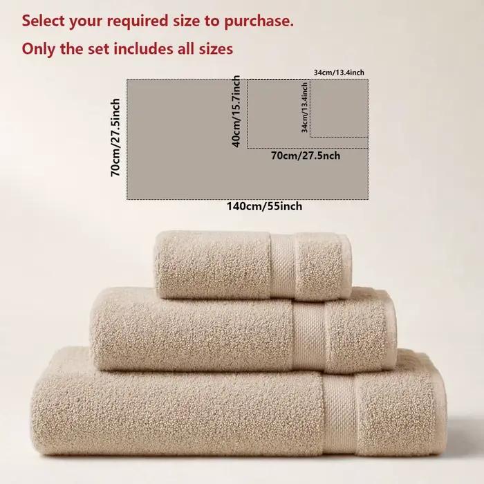 Ensemble de serviettes de bain de qualité hôtelière de luxe, 1/3 pièces, 700 GSM, ultra douces et tr