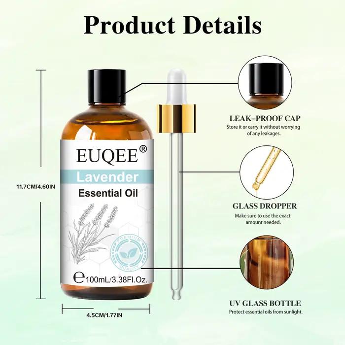 Huile essentielle 100ml avec compte-gouttes