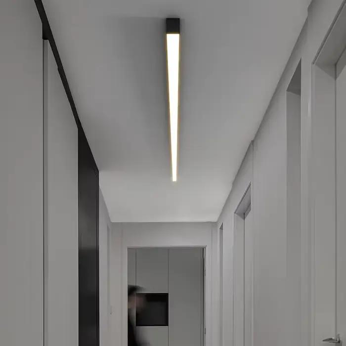 Bande LED moderne plafonniers pour salon cuisine salle à manger bureau éclairage minimaliste couloir porche intérieur maison lumière