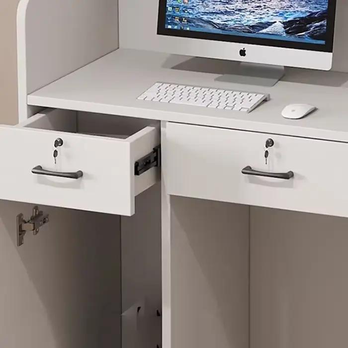 Bureau de réception de poils de Salon pour Salon moderne comptoir de Bar professionnel beauté luxe Simple Resep Sakit Masası meubles commerciaux