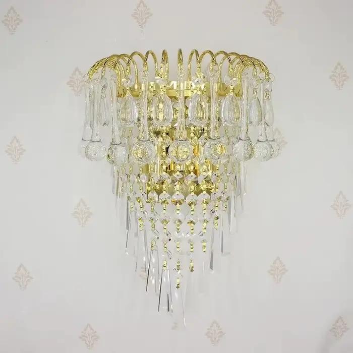 Applique murale classique en cristal 110v 220v 12v 24v, pièces de lunettes, lampe décorative Vintage en cristal, Luminaria d'art pour la maison