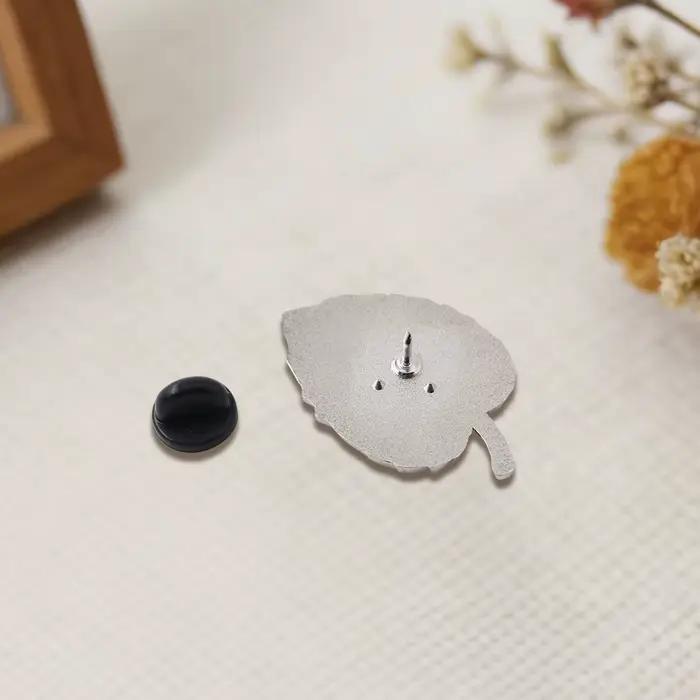 Épinglette Coccinelle sur Feuille Verte en Émail, Badge Goutte de Cristal Exquis, Bijou Animalier Naturel Adorable, Décoration Amusante pour Sac à Dos