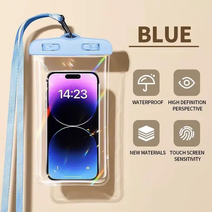 Pochette de téléphone étanche, sac de natation pour plongée à dérive, sac sec sous-marin, housse pour téléphone, Sports aquatiques, plage, piscine, ski