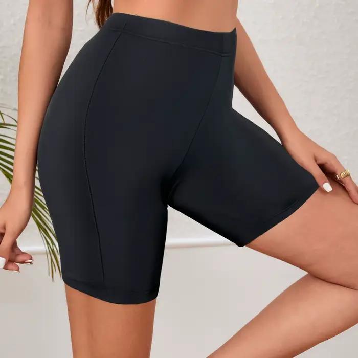Short de bain grande taille pour femmes, long, sans couture, pour le surf, maillot de bain, bas de bikini, pantalon de plage, été