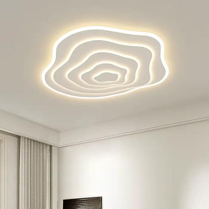Plafonnier LED Géométrique au Design Moderne, Luminaire Décoratif d'Nik, Idéal pour un Salon, une Salle à Manger, un Bureau ou une Chambre à Coucher
