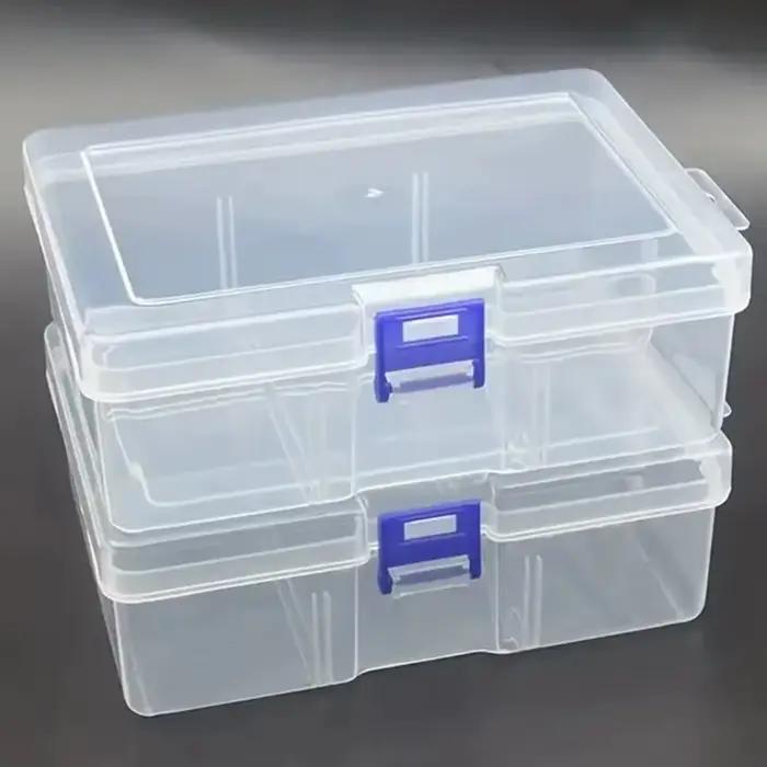 Boîtes de rangement en plastique transparent pour bijoux, accessoires de quincaillerie, petits objets, bricolage, artisanat, cosmétiques