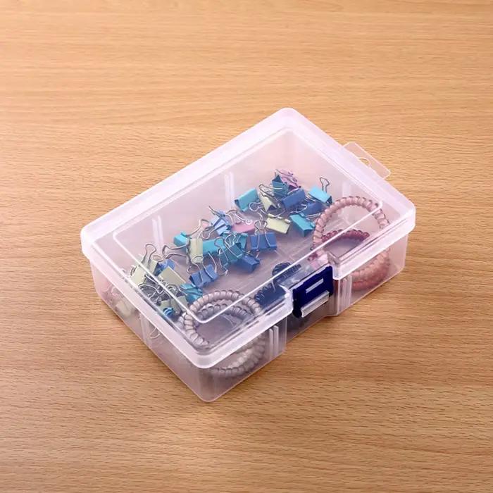 Boîtes de rangement en plastique transparent pour bijoux, accessoires de quincaillerie, petits objets, bricolage, artisanat, cosmétiques
