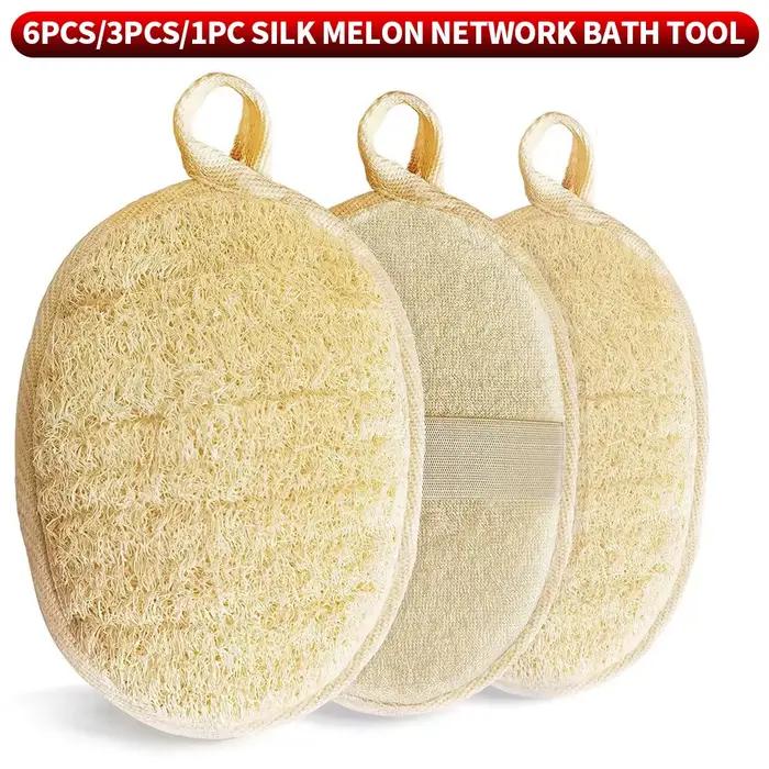 6 pièces/3 pièces/1 pièce corps exfoliant luffa