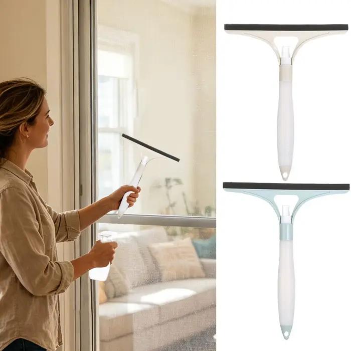 Raclette de nettoyage multi-usages pour salles de bain, vitres et sols – Outil de nettoyage de vitres et raclette à eau