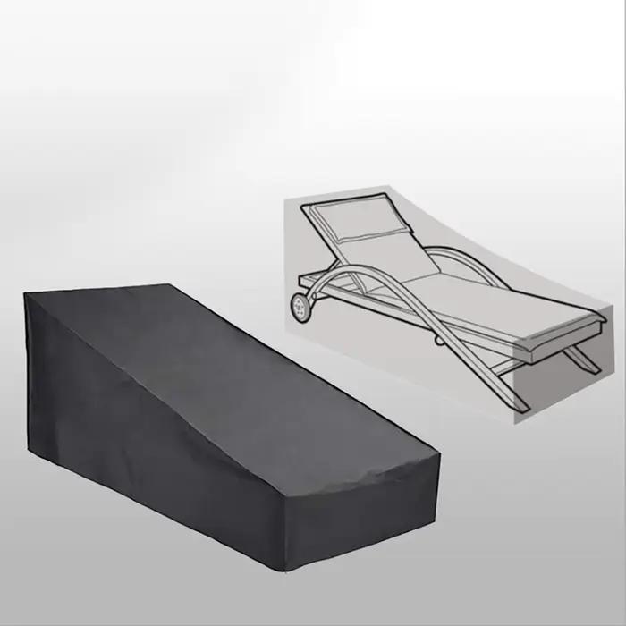 Housse de chaise longue de Patio, housse de chaise longue imperméable, housse de chaise longue d'extérieur, housse de meubles de pelouse Anti-UV et Anti-poussière